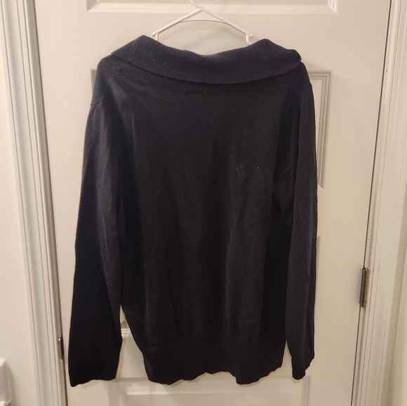 Womens East 5th Turtleneck Cowl Black Sweater Size 2X #S488 - Picture 4 of 6